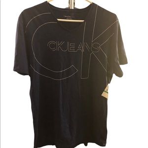 Calvin Klein Jeans Men’s Navy Blue Tee T-shirt NWT Large